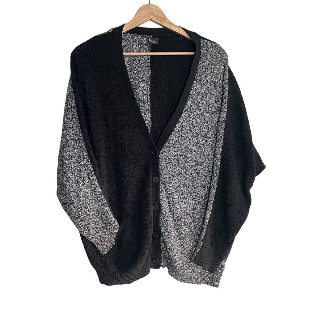 Sparkle & Fade Monochrome Knit Cardigan